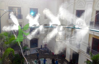 大東方溫泉酒店綠植噴霧加濕系統案例