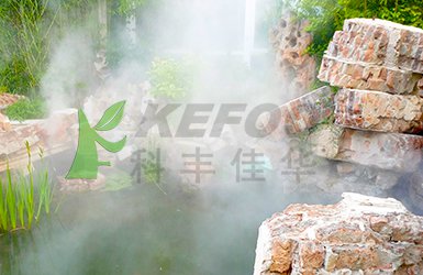 通州畫家村人工湖噴霧造景設備